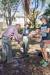 Volunteers planting natives in June 2007